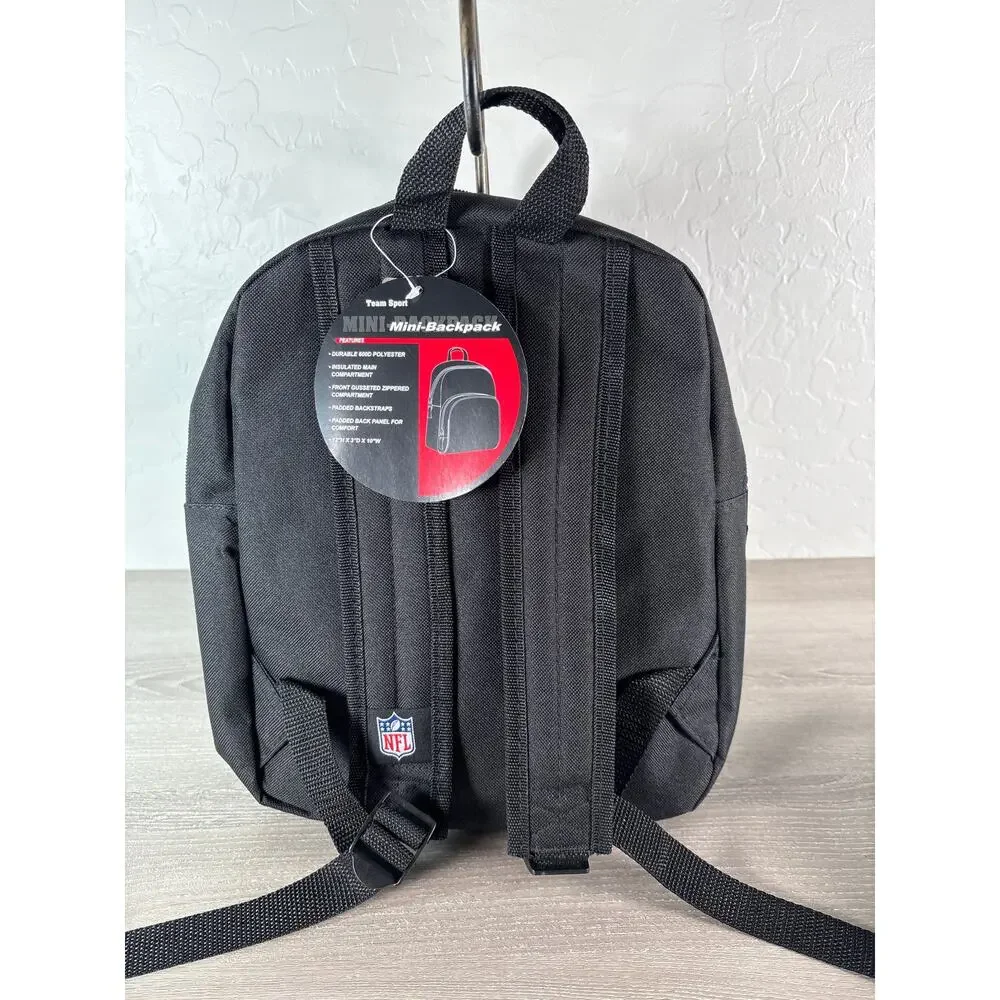 New York Giants NEW Black Licensed NFL Small Backpack Insulated Lunch bag‎